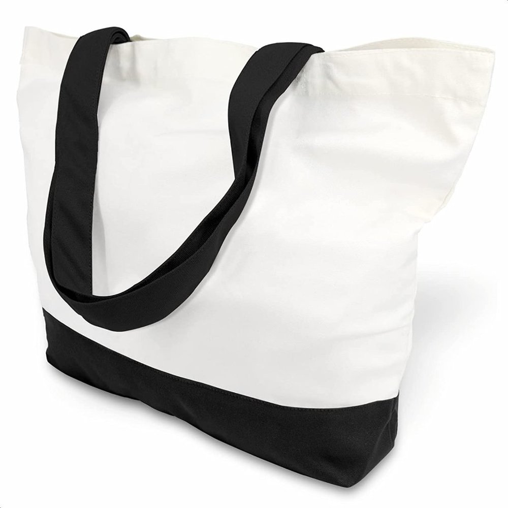 Solid Large 12oz Cotton Canvas Tote Bag,  DIY Your Creative Designs